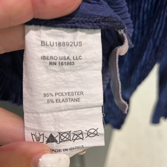 $295 PatBO textures velvet turtleneck S purple - Picture 13 of 14